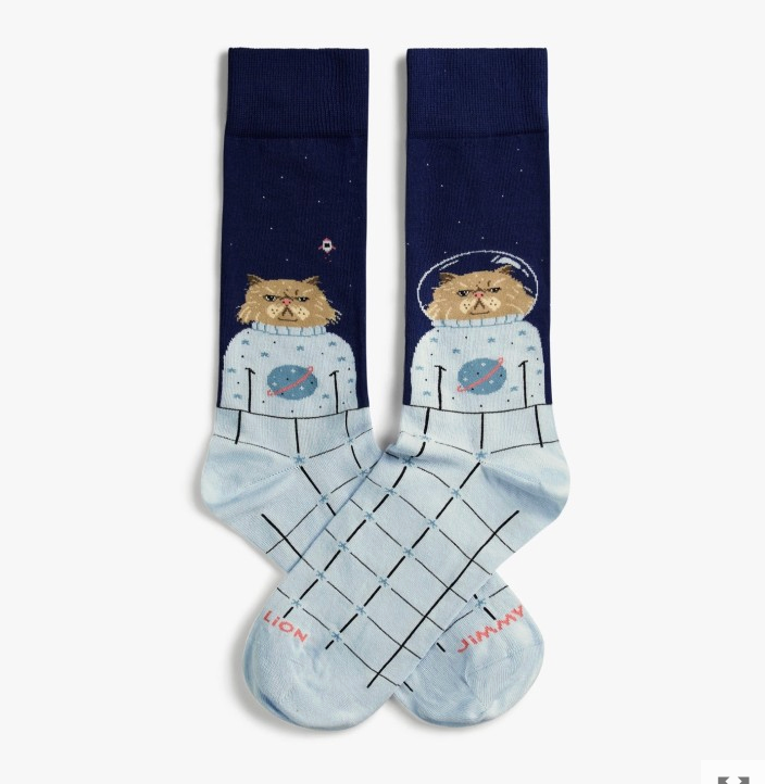 Calcetines Jimmy Lion Spaccat1-Darkblue multicolor para hombre