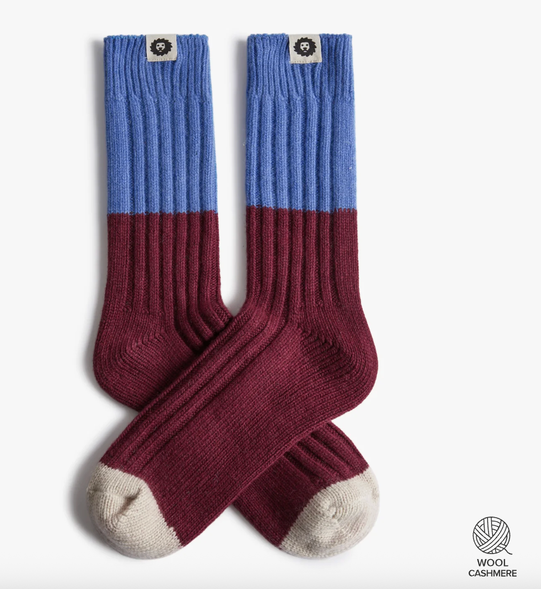 Calcetines Jimmy Lion Premium Winter Cash azul/rojo para unisex