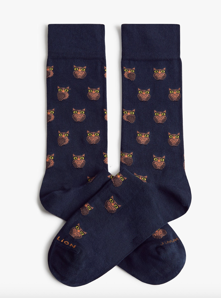Calcetines Jimmy Lion Owls azul para unisex