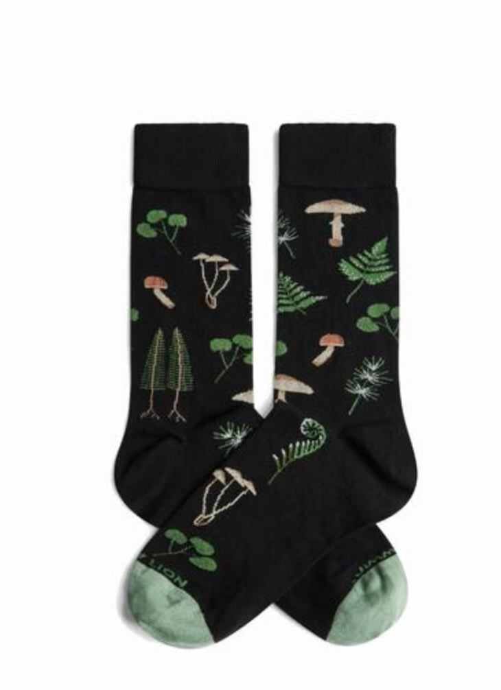 Calcetines Jimmy Lion Mushrooms negro para unisex