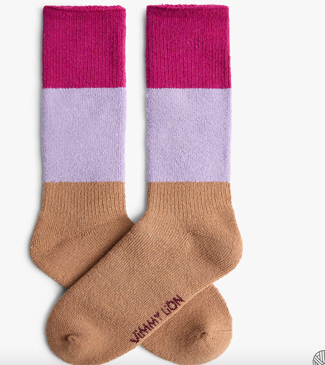 Calcetines Jimmy Lion Premium Winter Wool Cash beige para unisex