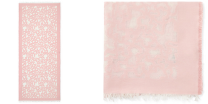 Pañuelos Y Bufandas Tous Kaos Devoré rosa para mujer