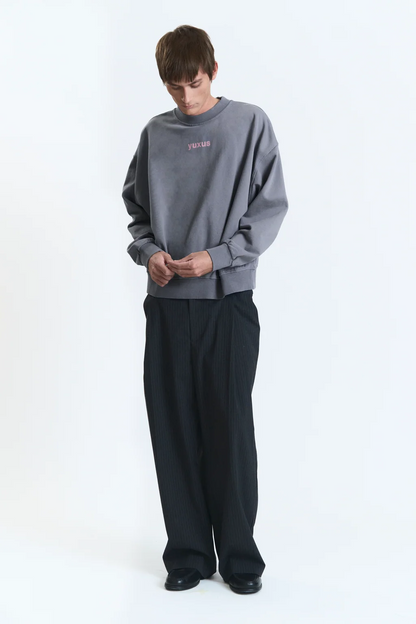 Sudadera Yuxus Neat Crewneck gris para hombre