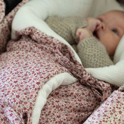 Paseo Pasito A Pasito Manta Arrullo Cherryflores rosa para bebe