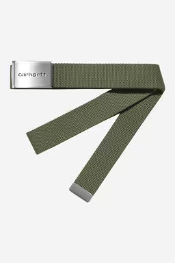 Cinturones Carhartt Clip Belt Chrome verde para unisex