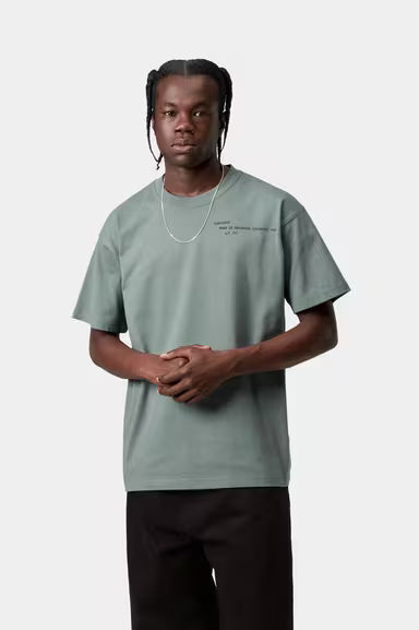 Camiseta Carhartt S/S Punched T-Shirt verde para hombre