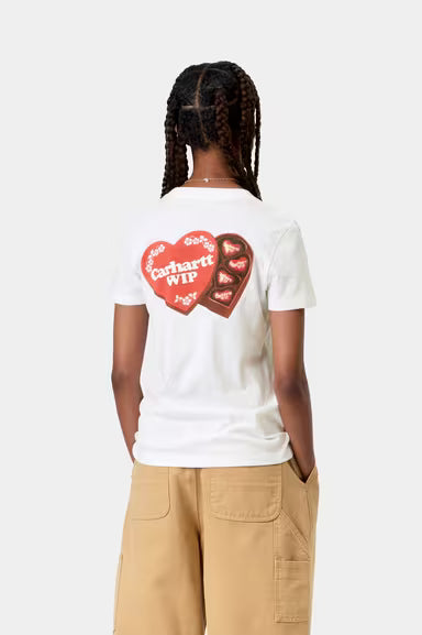 Camiseta Carhartt W´S/S Hartt Case T-Shirt blanco para mujer