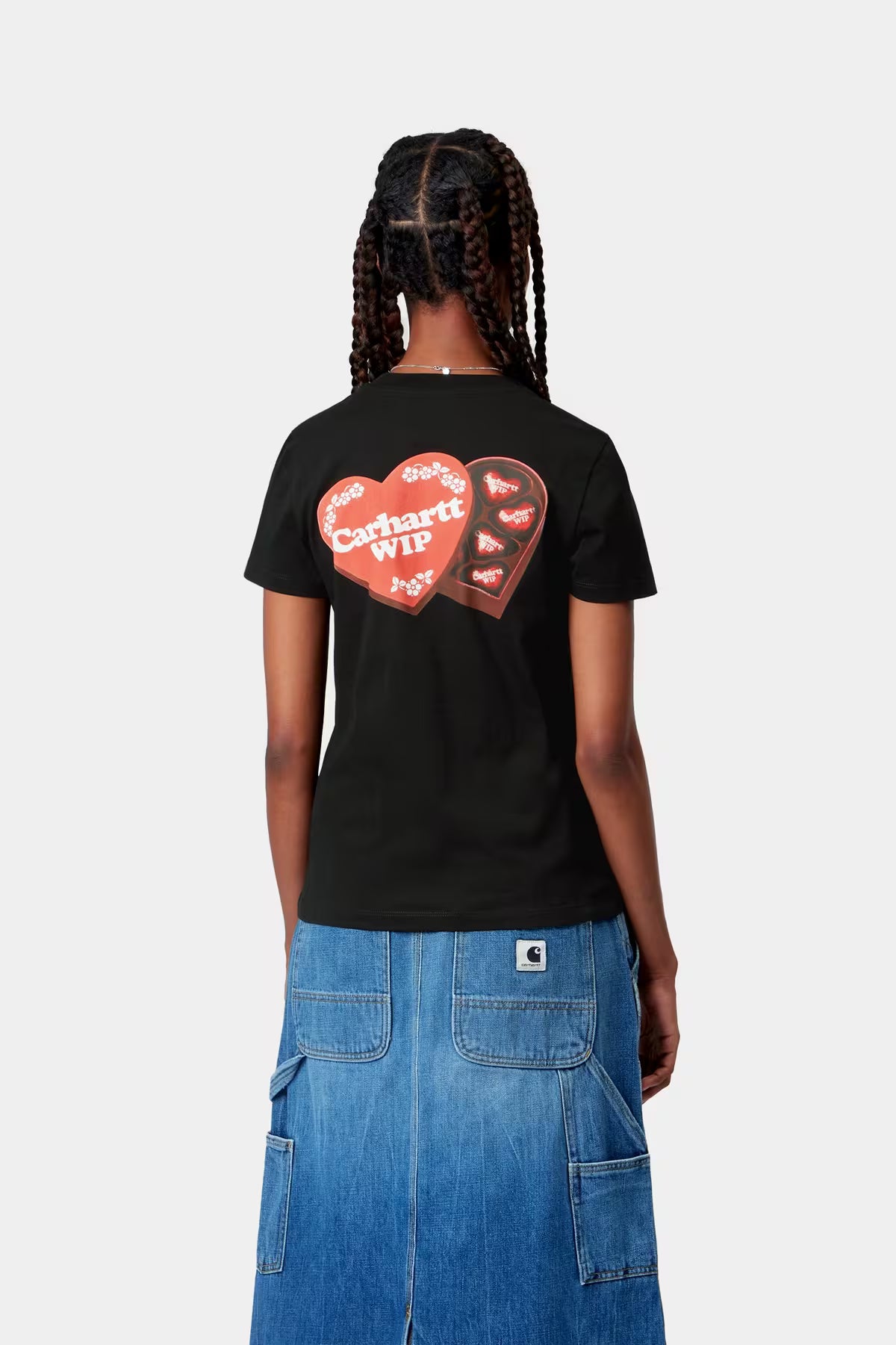 Camiseta Carhartt W´S/S Hartt Case T-Shirt negro para mujer