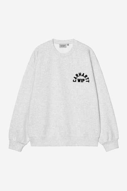 Sudadera Carhartt Arch Script Sweat gris para hombre