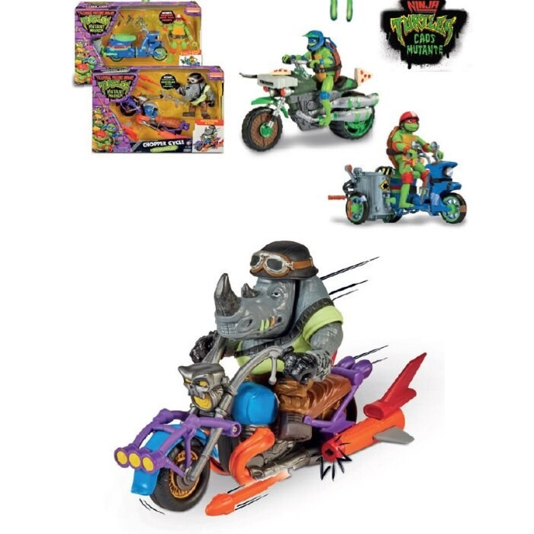 Figuras Y Minimundos Famosa Tmnt Movie Vehiculos C/Figura Surtido multicolor para niños