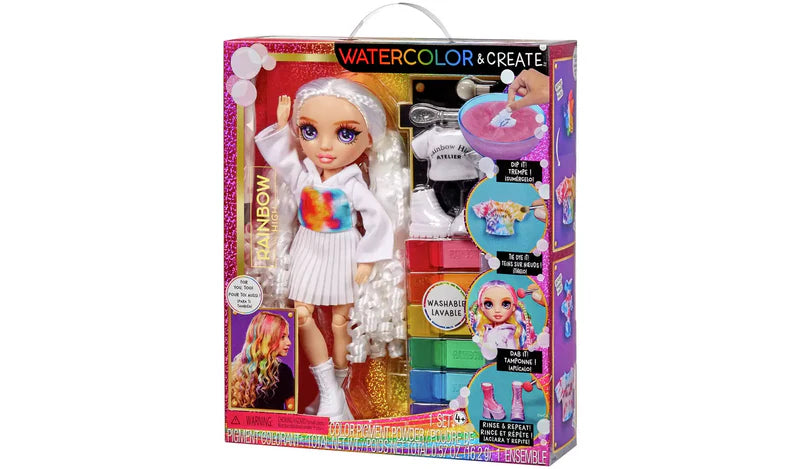 Muñecas Y Peluches Mga Rainbow Watercolor Purple Eyes varios colores para niños