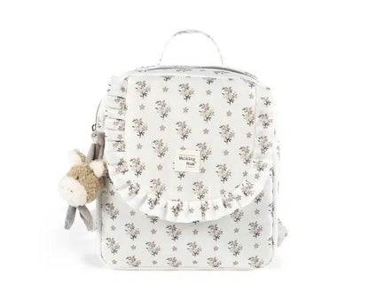 Paseo Walking Mum Mochila Infantil Botton Flores beige para bebe