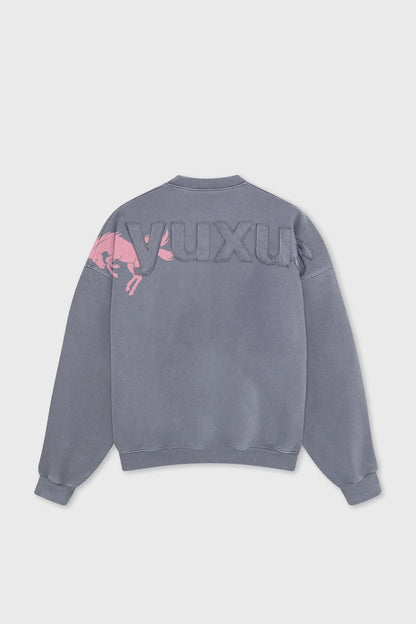 Sudadera Yuxus Neat Crewneck gris para hombre