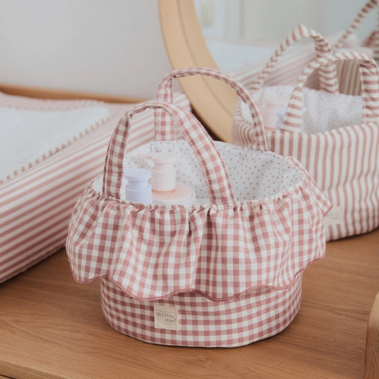 En Casa Walking Mum Cesta Organizadora Praliné Vichy Moka multicolor para bebe