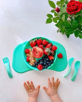 Para Comer Twistshake 78350-Verde Mini Mantel Antideslizante Click Mat Pastel Verde para mundo bebé