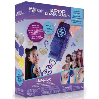 Otros Spin Master Kpop Demon Hunters Cool Maker-Tatuajes Personalizables Temporales morado para niños