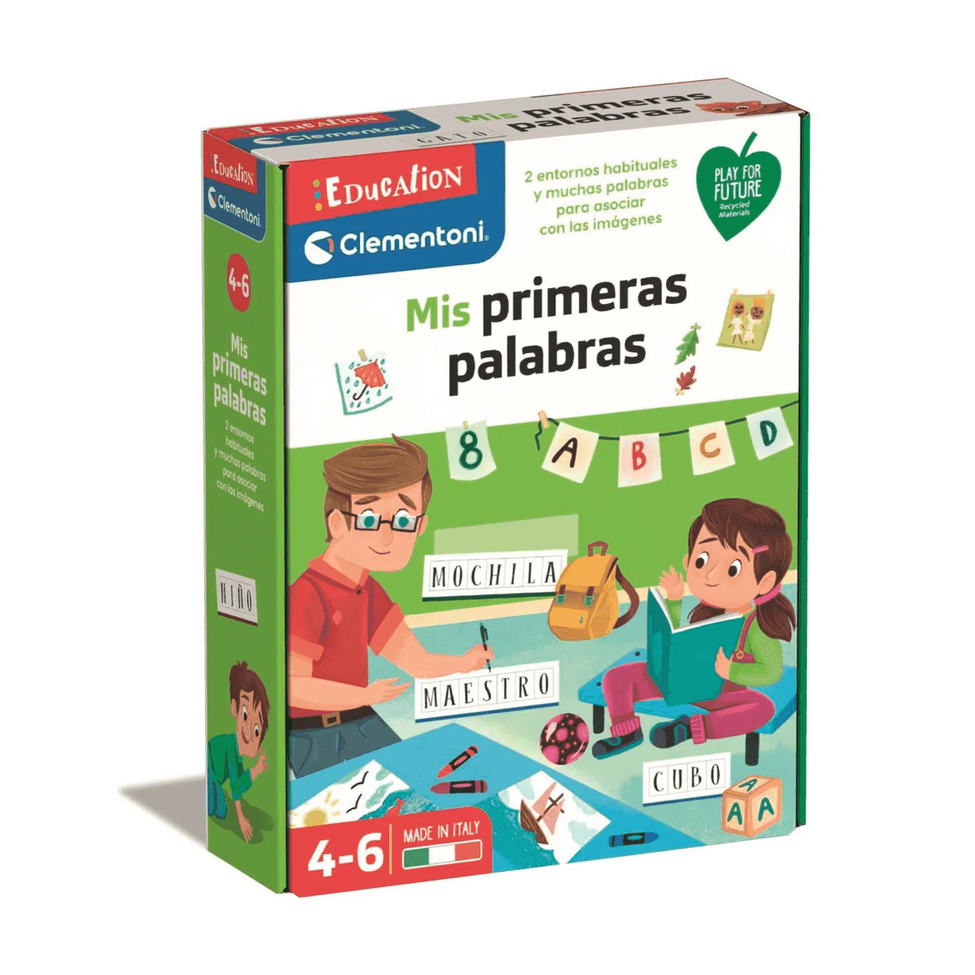 Juegos De Mesa Clementoni Mis Primeras Palabras multicolor para niños