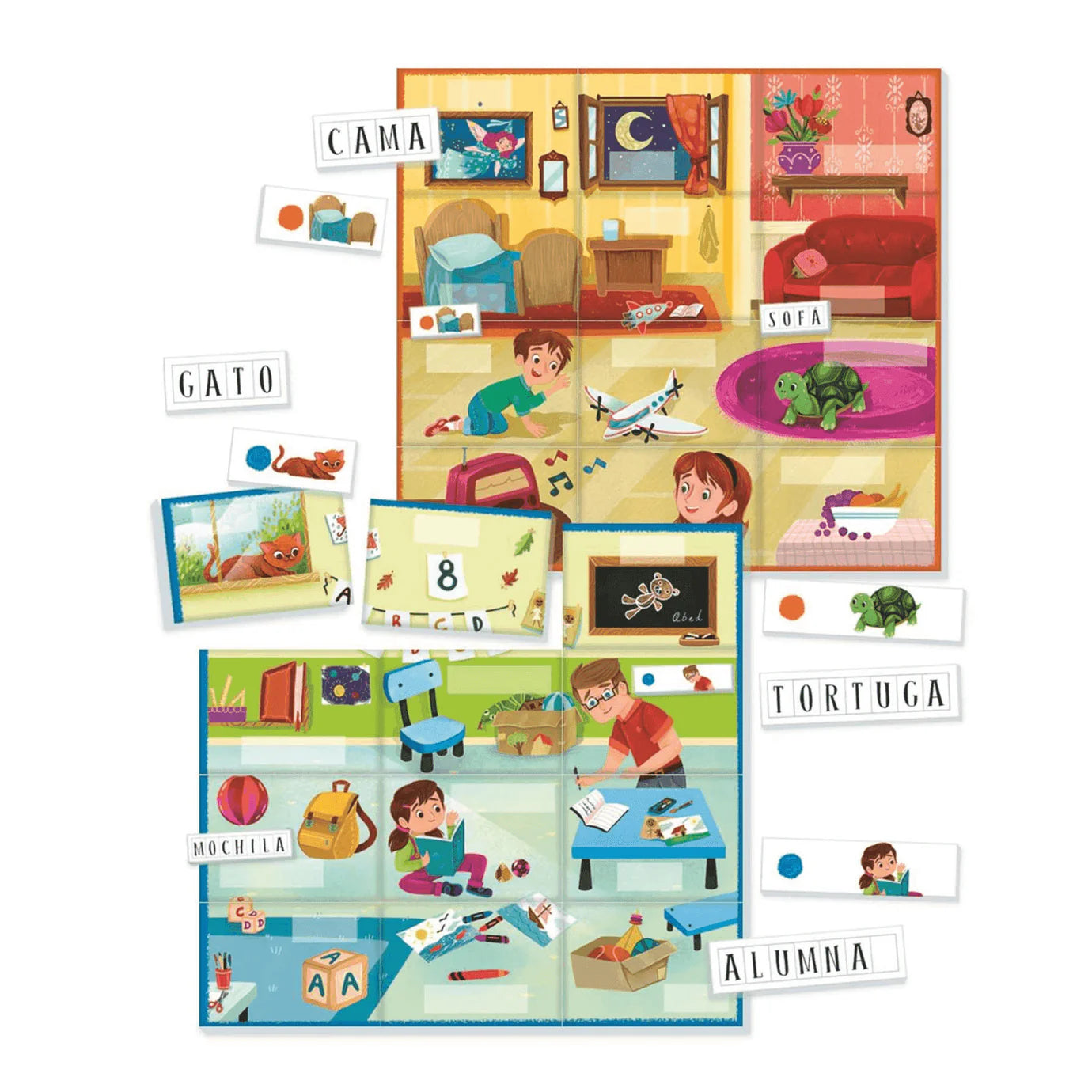 Juegos De Mesa Clementoni Mis Primeras Palabras multicolor para niños