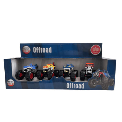 Vehículos Y Radiocontrol Toy Planet Set 4 Offroad Coches Locos multicolor para niños