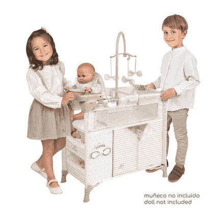 Muñecas Y Peluches De Cuevas Toys Verona Armario Cambiador Plegable Acceso multicolor para niños