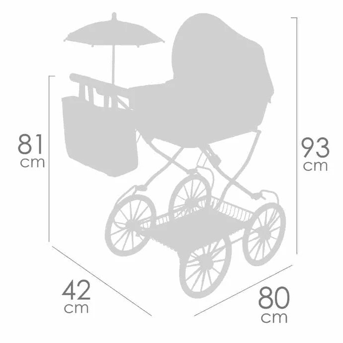 Muñecas Y Peluches De Cuevas Toys Botanic Coche De Muñeca Plegable  48 Cm multicolor para niños