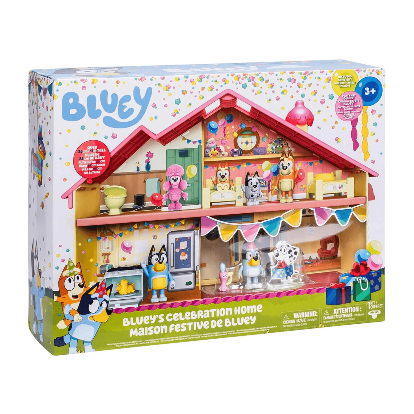 Figuras Y Minimundos Famosa Bluey - Casa De Cumpleaños multicolor para niños