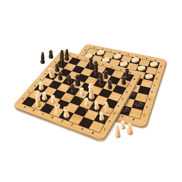 Juegos De Mesa Toy Planet Juego Ajedrez Y Damas En Lata multicolor para niños