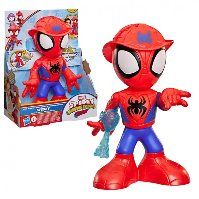 Figuras Y Minimundos Hasbro Spidey Rescuewebs Spidey Electronico rojo para niños