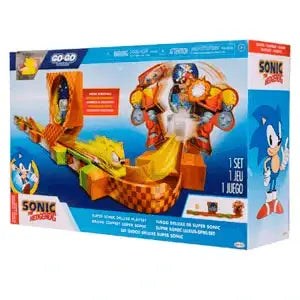 Vehículos Y Radiocontrol Toy Planet Sonic The Hedgehog Go-Go Racers-Juego Deluxe De Super Sonic multicolor para niños