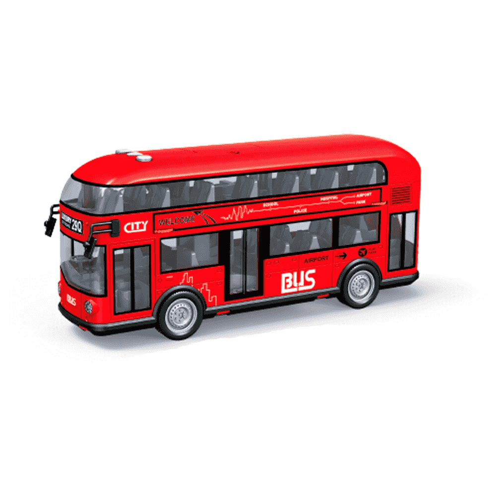 Vehículos Y Radiocontrol Toy Planet Autobus 2 Pisos E1:14 Lys rojo para niños