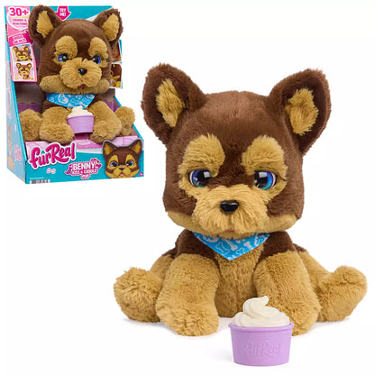 Muñecas Y Peluches Toy Planet Furreal Benny The Kiss & Cuddle Pup marrón para niños