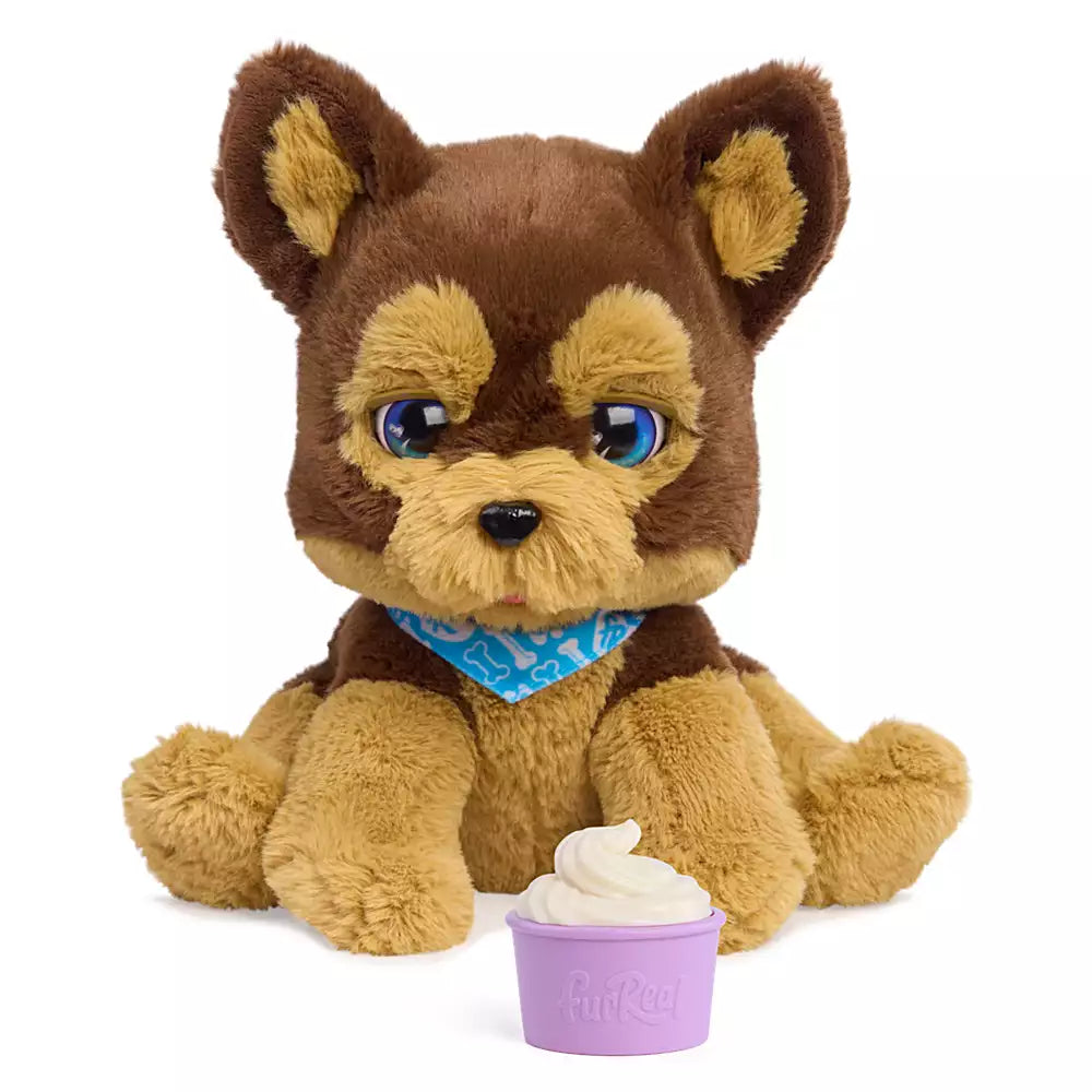 Muñecas Y Peluches Toy Planet Furreal Benny The Kiss & Cuddle Pup marrón para niños