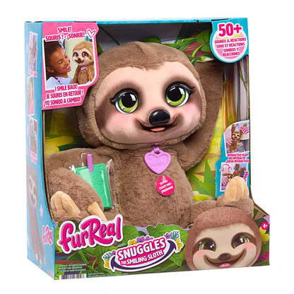 Muñecas Y Peluches Toy Planet Furreal Snuggles The Smiling Sloth marrón para niños