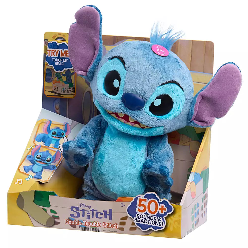 Muñecas Y Peluches Toy Planet Stitch Peluche Interac Trouble Feature  azul para niños