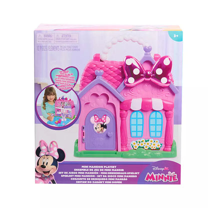 Figuras Y Minimundos Toy Planet Minnie Mini Mansion Playset rosa para niños