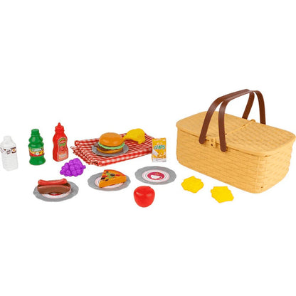 Para Cocinar Toy Planet Cesta Mimbre Comiditas multicolor para niños