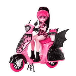 Muñecas Y Peluches Mattel Games Monster High Draculaura Y Su Scooter multicolor para niños