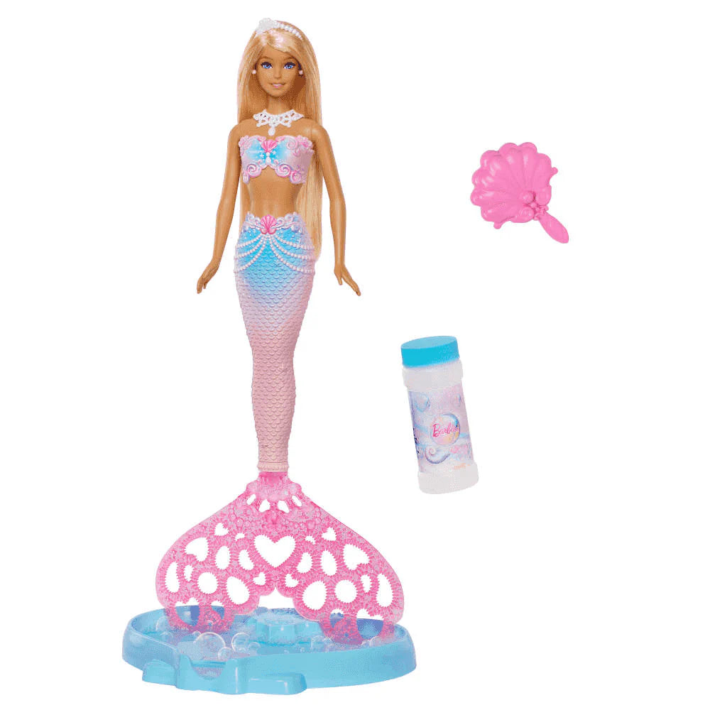 Muñecas Y Peluches Mattel Games Barbie Sirena Burbujas Mágicas multicolor para niños