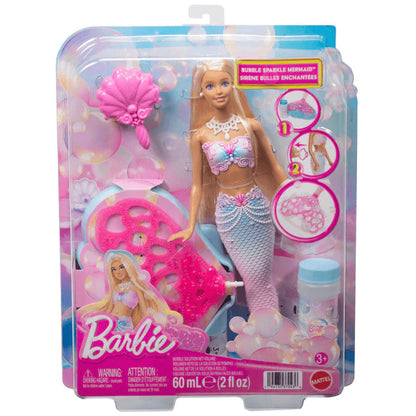 Muñecas Y Peluches Mattel Games Barbie Sirena Burbujas Mágicas multicolor para niños