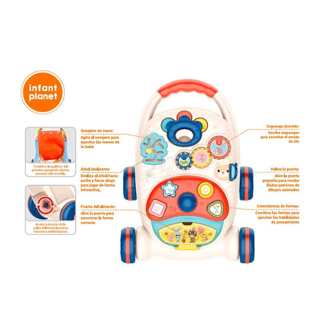 Otros Toy Planet Andador Baby Walker multicolor para bebe