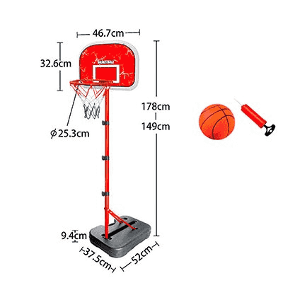 Aire Libre Toy Planet Canasta Plegable En Maleta multicolor para niños