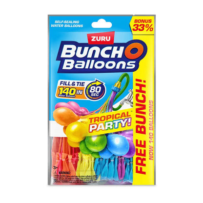 Aire Libre Zuru Bunch O Balloons-Tropical Party-Series S multicolor para niños