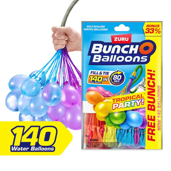 Aire Libre Zuru Bunch O Balloons-Tropical Party-Series S multicolor para niños