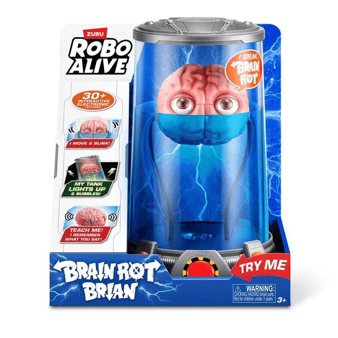 Figuras Y Minimundos Toy Planet Robo Alive Brain Series 1 Brain Rot multicolor para niños