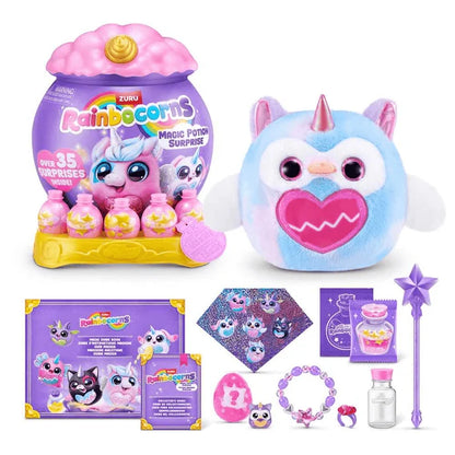Muñecas Y Peluches Toy Planet S001-Rainbocorns-Magicorn-Series 1 rosa para niños