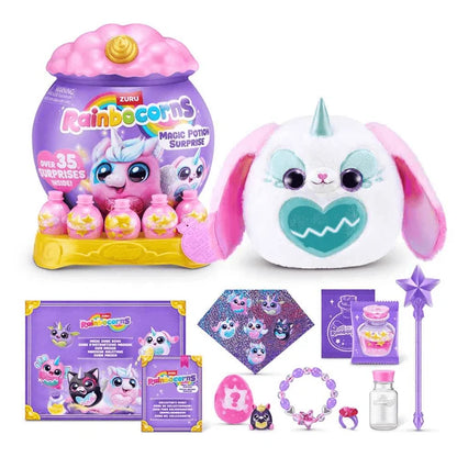 Muñecas Y Peluches Toy Planet S001-Rainbocorns-Magicorn-Series 1 rosa para niños