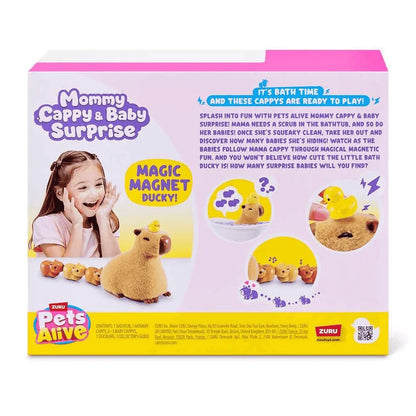 Muñecas Y Peluches Toy Planet Pets Alive Mommy&Baby Surp S1 Capybara multicolor para niños