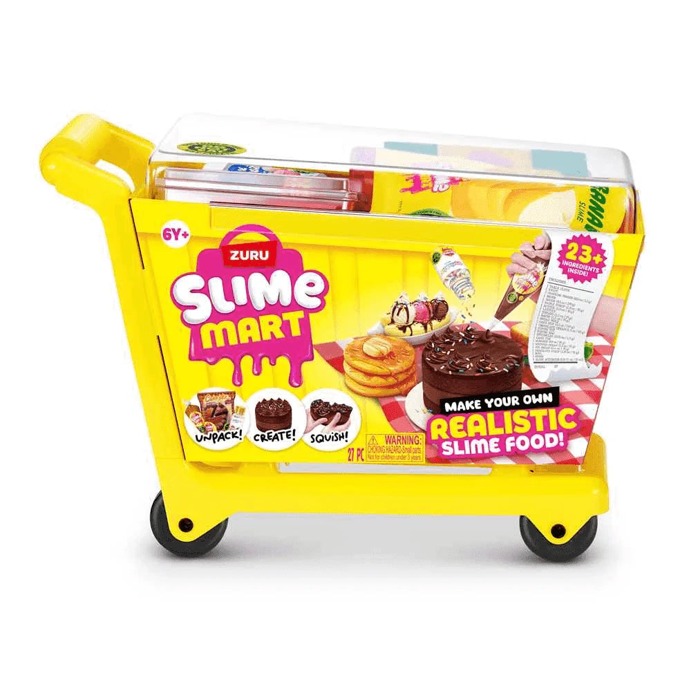 Construcciones Y Puzzles Toy Planet Slime Carrito Compra Con Accesorios amarillo para niños