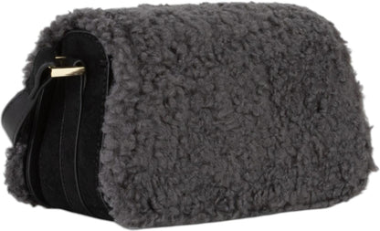 Bolsos Y Mochilas Valentino  Iceland Teddy Negro Con Solapa gris para mujer