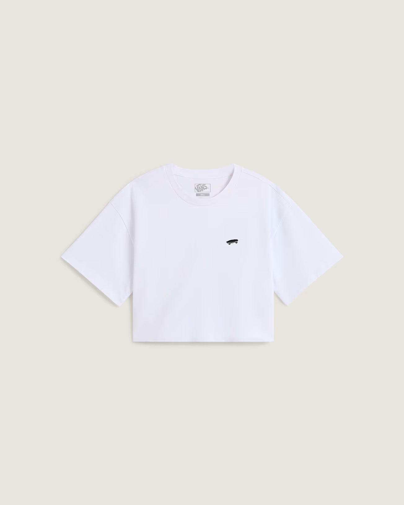 Camiseta Vans Salton Relax Crop blanco para mujer